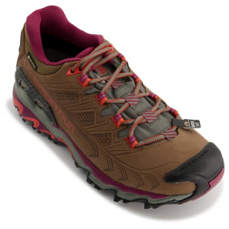 Damen Ultra Raptor Ii Leder Breit Gtx La Sportiva Schuhe Taupe Red Plum