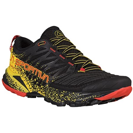Herren Akasha Ii Trailrunning Schuhe Schwarz Gelb La Sportiva Schuhe
