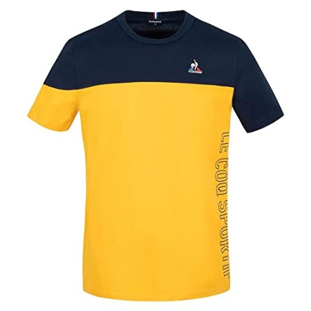 La Sportiva Apparel Marinegelbes Le Coq Sport-shirt