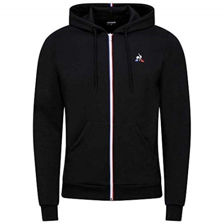 La Sportiva Bekleidung Schwarz Le Coq Sportif Durchgehender Reißverschluss Für Herren