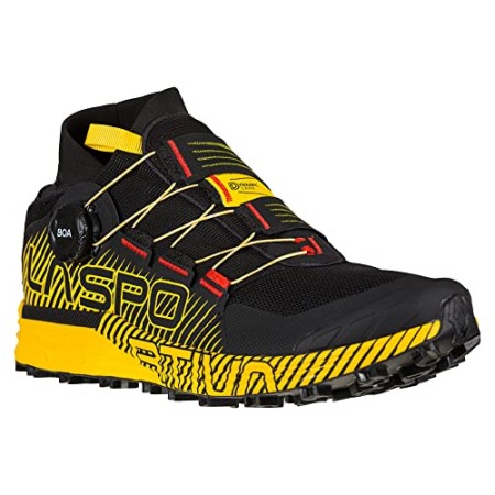 La Sportiva Schuhe Schwarz Gelb Herren Cyklon Trailrunning Schuhe Mit Boa Schnürsystem