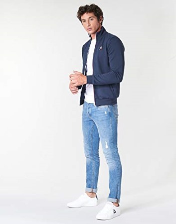 Le Coq Sportif Ess Fz Sweat N2 Blue Marine La Sportiva Bekleidung