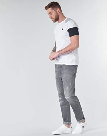 Le Coq Sportif Essentials N 10 Neu Optisch Weiß Grau La Sportiva Bekleidung