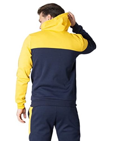 Le Coq Sportif Mens Saison 2 No1 Logo Hoodie La Sportiva Apparel Blue