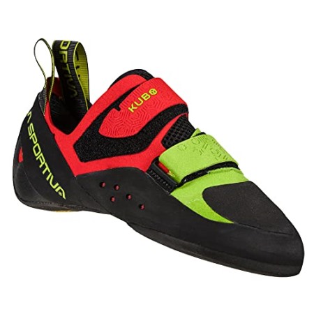 Mens Kubo Rock Climbing Shoes Goji Neon La Sportiva Schuhe