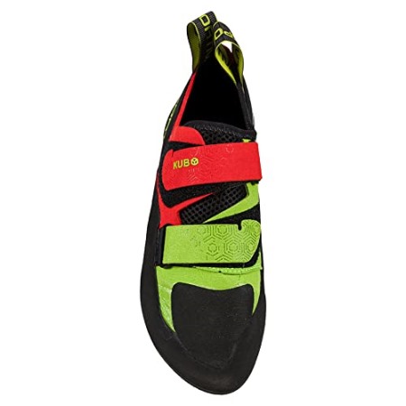 Mens Kubo Rock Climbing Shoes Goji Neon La Sportiva Schuhe
