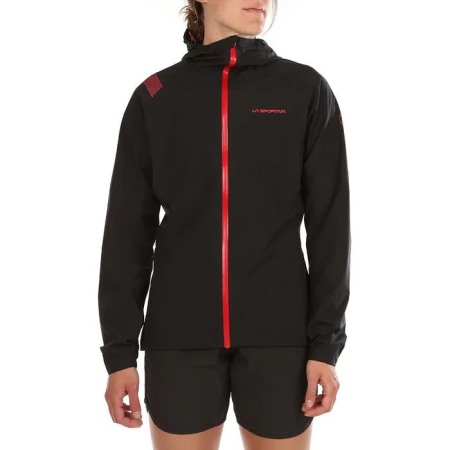 Run Damenjacke La Sportiva Bekleidung Black Hibiscus
