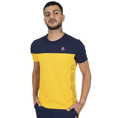 La Sportiva Apparel Marinegelbes Le Coq Sport-shirt