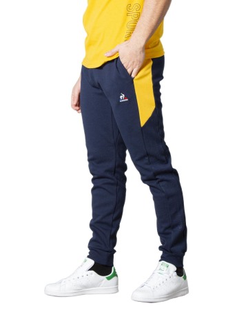 Le Coq Sportif Mens Saison 2 No.1 Logo Trainingshose La Sportiva Apparel Navy Yellow