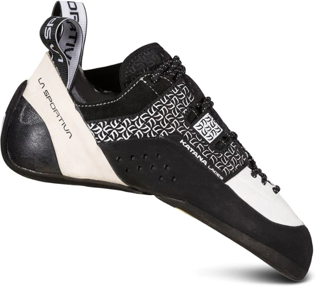 La Sportiva Schuhe Weiß Schwarz Katana Schnürsenkel Kletterschuhe