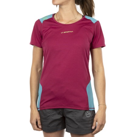 Compass T-shirt W La Sportiva Apparel Red Plum Topaz